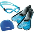 thumbnail image 1 of Cressi Light/Flash/Super Stretch Cap Swim Set, Blue, 1 of 2