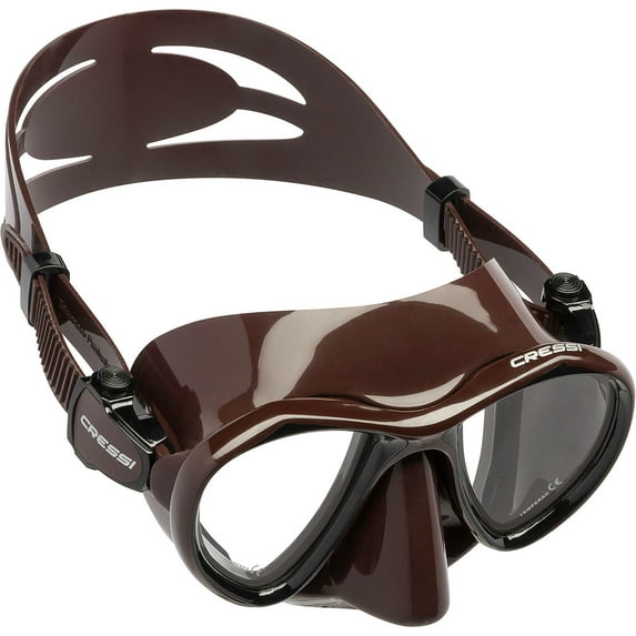 Cressi Metis Dive Mask (Brown)