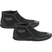 Cressi Minorca Short 3mm Dive Boots Black/Black, US Mens 5