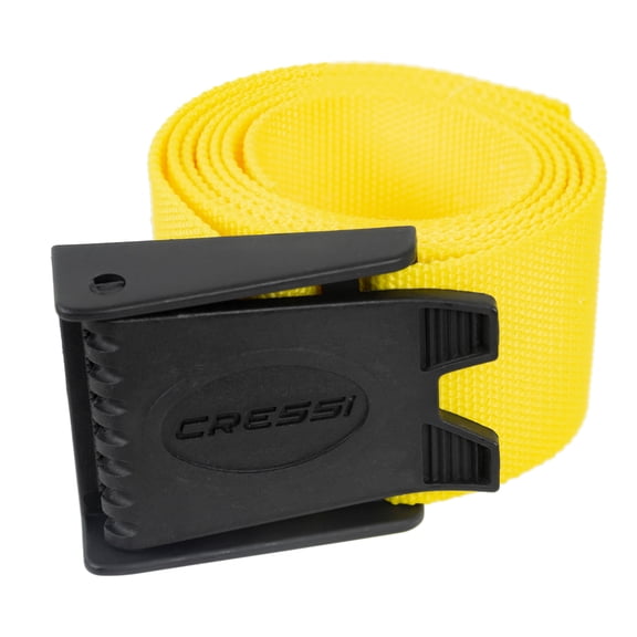Cressi Nylon Weight Belt w/ Plastic Buckle - Yellow