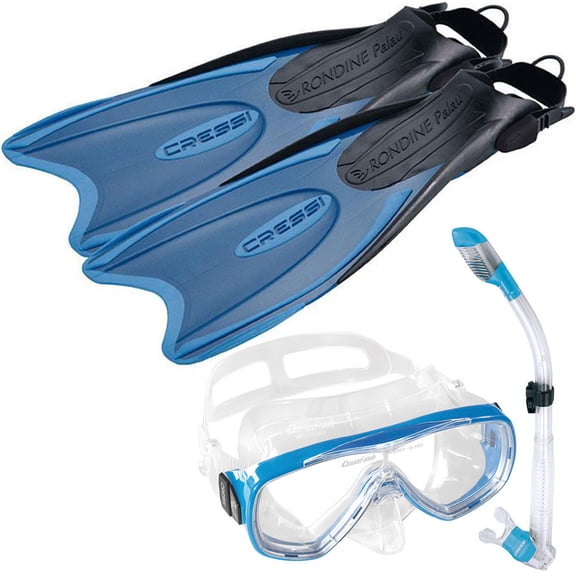 Cressi Palau Long Adjustable Fin (LAF) Package