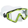 thumbnail image 1 of Cressi Pano 3 Mask, Lime Green / Clear, 1 of 4