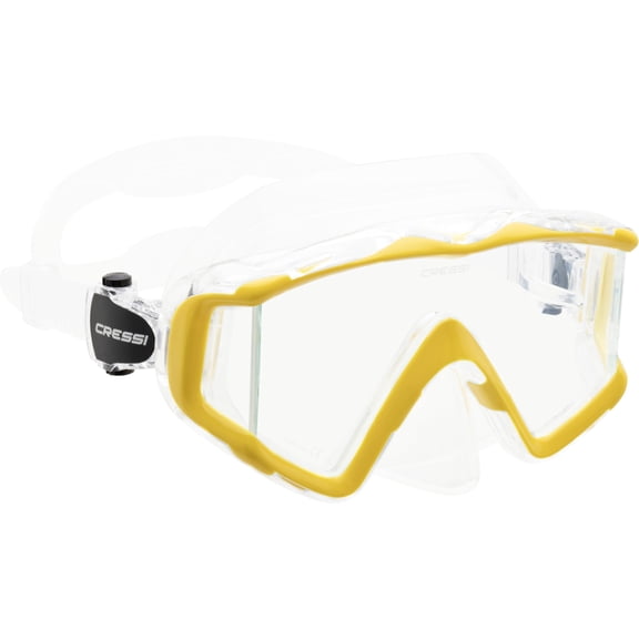 Cressi Pano 3 Window Dive Mask (Yellow)