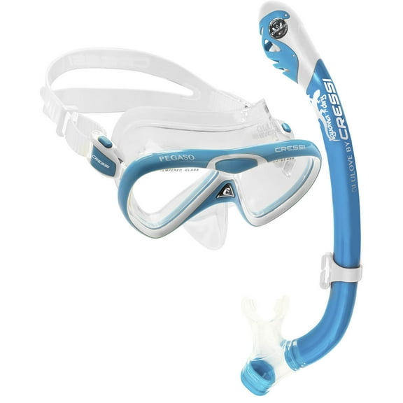 Cressi Pegaso & Iguana Dry Kid Masks & Snorkeling Kits