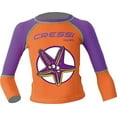 thumbnail image 1 of Cressi Purple Pequeno Girls Kids UV UPF+50 Sun Protective Starfish Rash Guard, S, 1 of 4