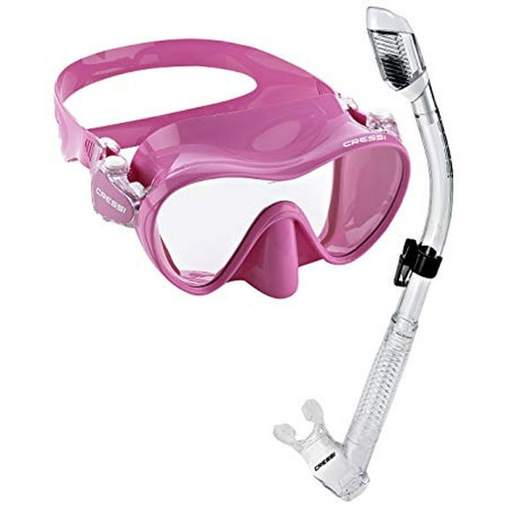 Cressi Frameless Dive Mask and Supernova Dry Snorkel Combo