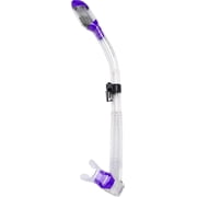 Cressi Supernova Dry Snorkel, Black/Purple