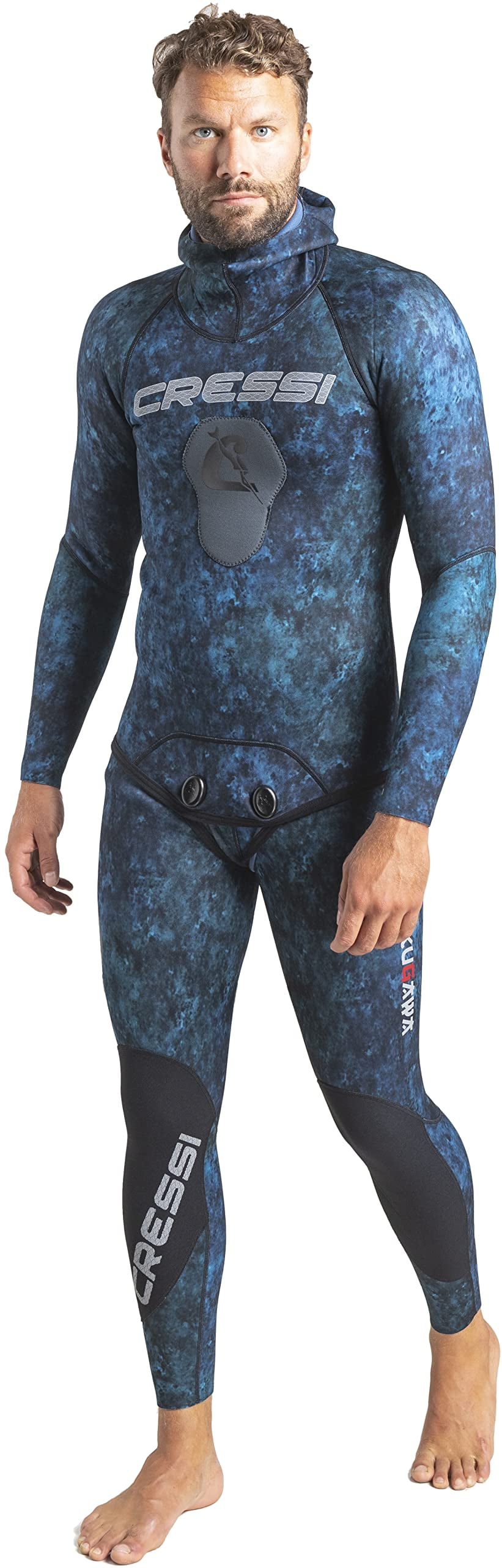 Spearfishing Wetsuit for Mens, 1.5mm 3mm Neoprene Camo Full Body Diving  Suits fo