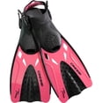 thumbnail image 1 of Cressi Tonga Short Adjustable Open Heel Fins, Pink, L/XL, 1 of 7