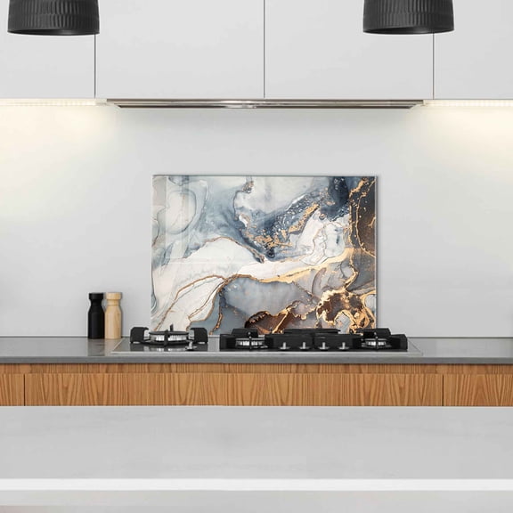 Cresswell - 2529 - Multicolor - Decorative Tempered Glass Painting