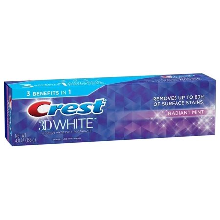 Crest 3D White Toothpaste Radiant Mint 4.8 oz (3 pack)