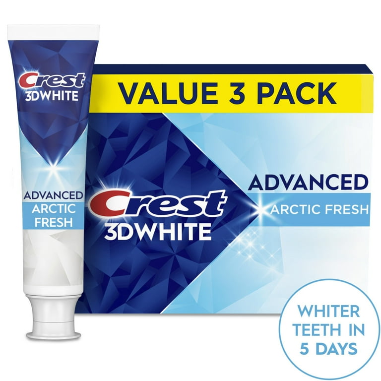 Crest 3D White Advanced Arctic Fresh Toothpaste 3.3 oz 3 Pack