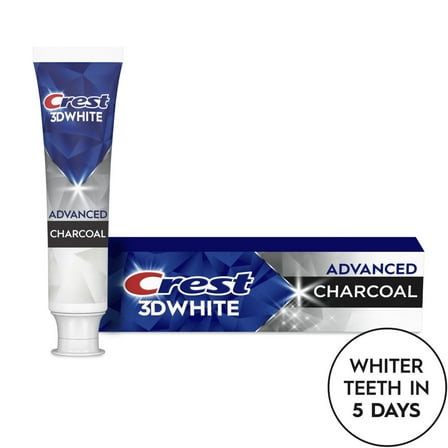 Crest 3D White Advanced Charcoal Whitening Toothpaste, 3.3 oz