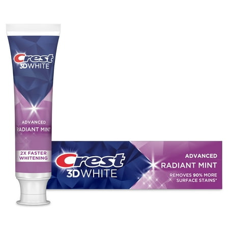 product image of Crest 3D White Advanced Radiant Mint, Teeth Whitening Toothpaste, .85 oz