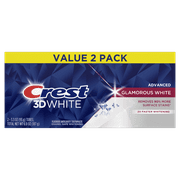 Crest 3D White Advanced Glam White Whitening Toothpaste, 3.3 oz, Pk of 2