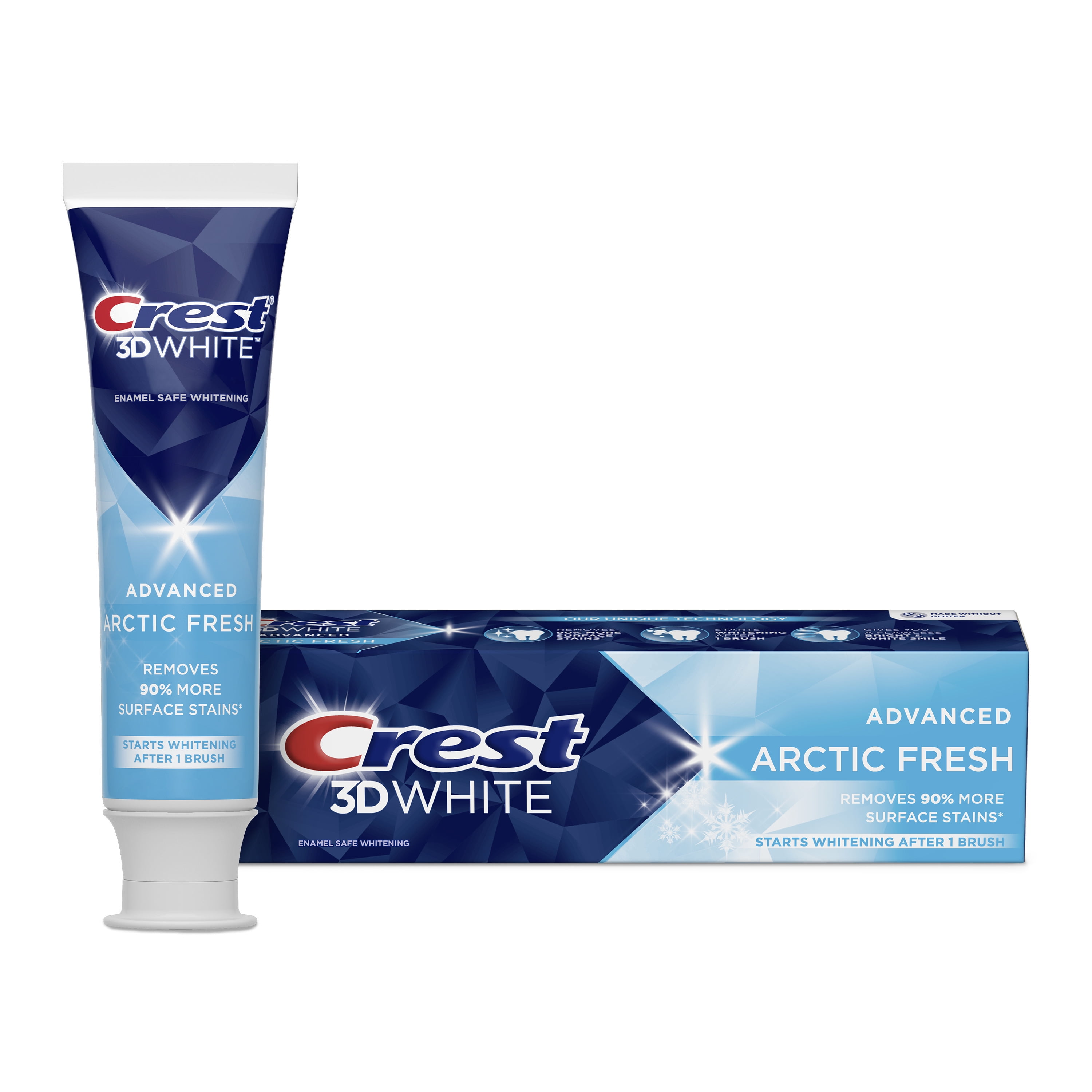 Crest 3D White Advanced Whitening Toothpaste, Arctic Fresh, 2.7 oz