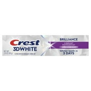 Crest 3D White Brilliance Vibrant Peppermint Teeth Whitening Toothpaste, 2.4 oz