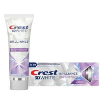 Crest 3D White Brilliance Vibrant Peppermint Teeth Whitening Toothpaste, 4.6 oz