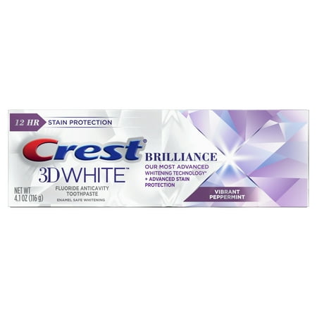 Crest 3D White Brilliance Whitening Toothpaste with Stain Protection, 4.1 oz