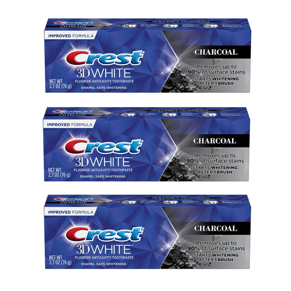 Does Crest 3d White Charcoal Toothpaste Work Crest 3D White Charcoal Teeth Whitening Toothpaste (Pack of 2