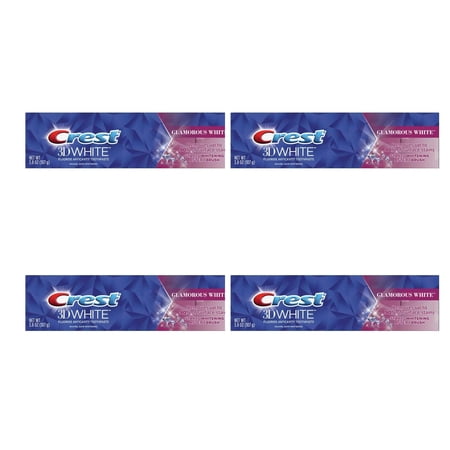 Crest 3D White Glamorous Toothpaste – White – 3.8oz – 4 Pack