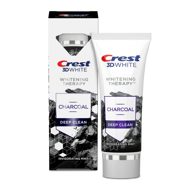 Crest 3D White Therapy Charcoal Toothpaste, AntiCavity, Fresh