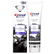 3D White Whitening Therapy Charcoal Deep Clean Invigorating Mint Teeth Whitening Toothpaste, 4.6 oz