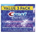 thumbnail image 1 of Crest 3D White Whitening Toothpaste, Radiant Mint, 4.8 oz, Pack of 3, 1 of 8