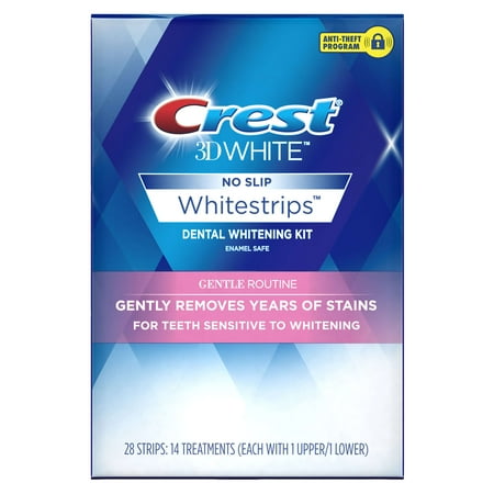 Crest 3D White Whitestrips ($5 Rebate Available) Gentle Routine Teeth Whitening Kit, 14 Treatments