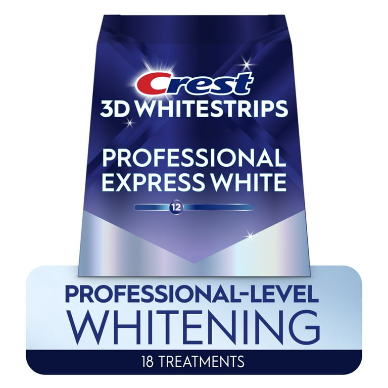 Crest 3DWhitestrips Professional Bright, Enamel-Safe, No