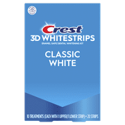 Crest 3D Whitestrips Classic White At-Home Teeth Whitening Kit, 10 Treatments