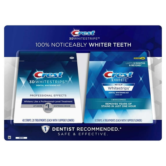 Crest 3D Whitestrips Professional Effects Teeth Whitening Kit, 40 + 8 Strips