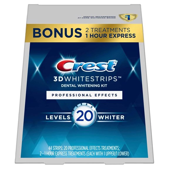 Crest 3D Whitestrips, Professional Effects, Teeth Whitening Strip Kit, 44 Strips (22 Count Pack) C7