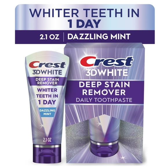 Crest 3DWhite Brilliance Deep Stain Remover Dazzling Mint Toothpaste - 2.1oz