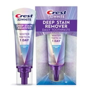Crest Toothpaste, 3DWhite Brilliance Deep Stain Remover Dazzling Mint Toothpaste, 3.1oz