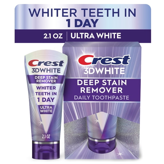 Crest 3DWhite Brilliance Deep Stain Remover Ultra White Toothpaste - 2.1oz