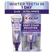 Crest 3DWhite Brilliance Deep Stain Remover Ultra White Toothpaste - 3.1oz