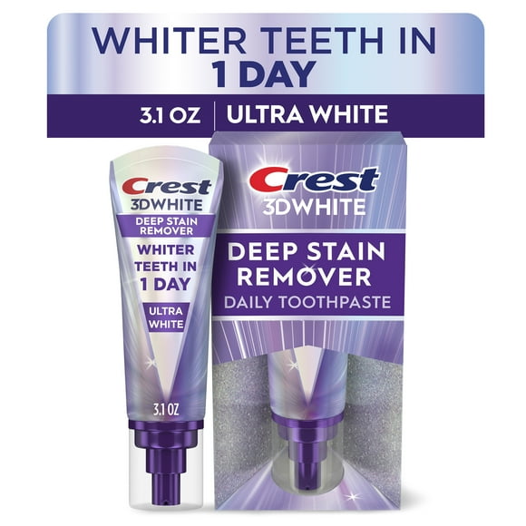 Crest 3DWhite Brilliance Deep Stain Remover Ultra White Toothpaste - 3.1oz