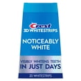 thumbnail image 1 of Crest 3DWhitestrips Noticeably White, At‑Home Teeth Whitening Strips, Enamel Safe, 10 Treatments, 1 of 12