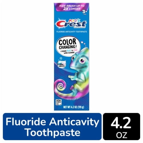 Crest Advanced Kid's Fluoride Bubblegum Flavor Color Changing Toothpaste - 4.2 oz