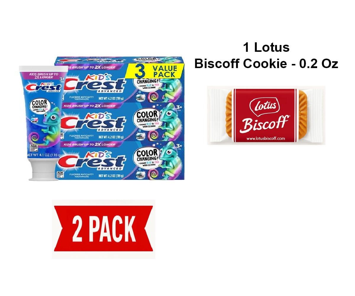 Crest Advanced Kids Fluoride Toothpaste, Bubblegum Flavor, 4.2 Oz, 3 ...