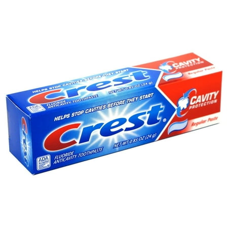 Crest Cavity Protection Dental Flouride Activity Toothpaste Regular, 0.85oz