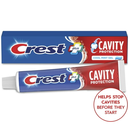 Crest Cavity Protection Toothpaste Gel, Cool Mint, 5.7 oz