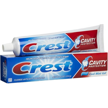 Crest Cavity Protection Toothpaste Gel Cool Mint 8.20 oz (Pack of 2)