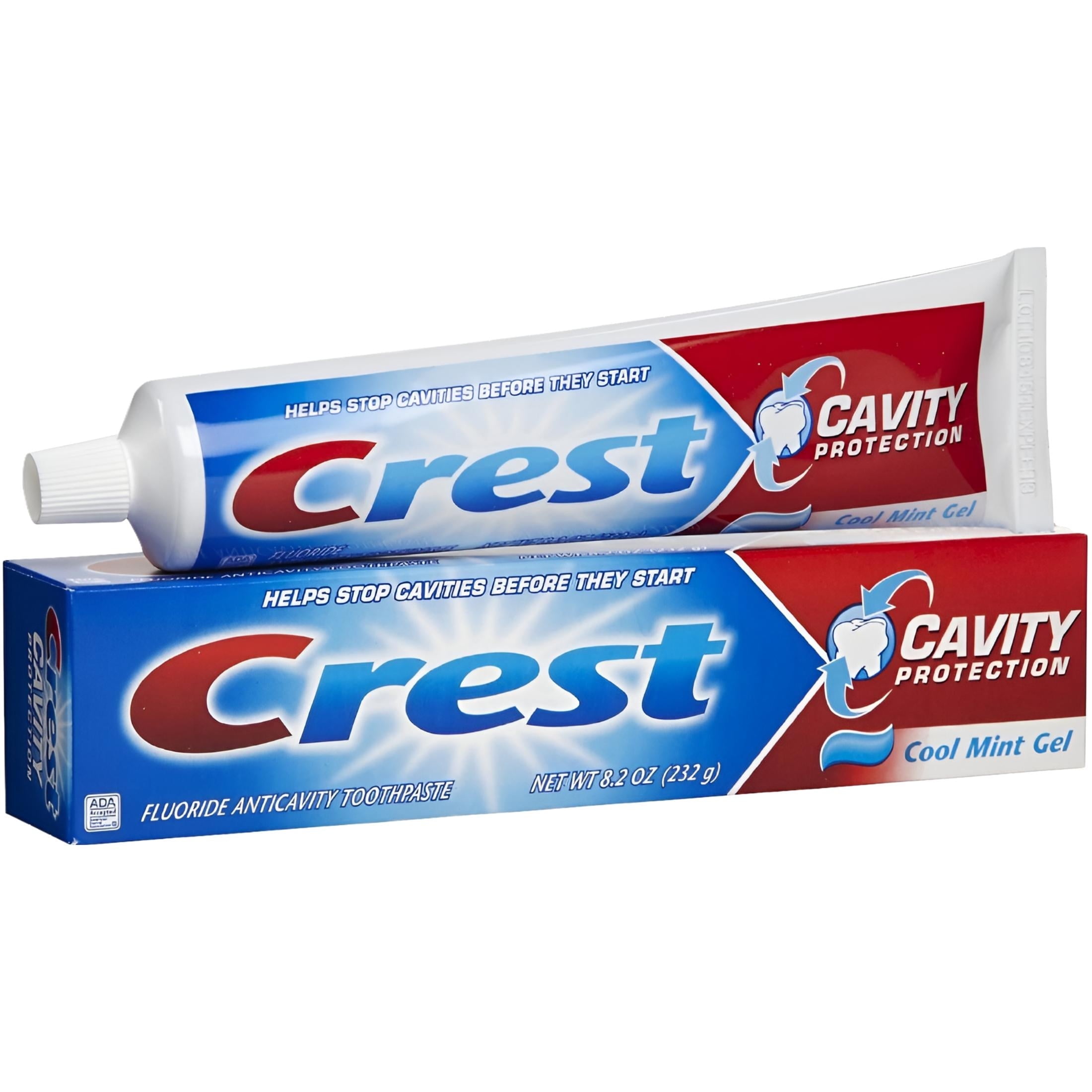 Crest Cavity Protection Toothpaste Gel Cool Mint, 8.20 oz (Pack of 3)