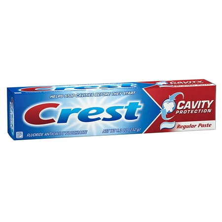 Crest Cavity Protection Toothpaste Regular - 8.2 oz, (Pack of 2)