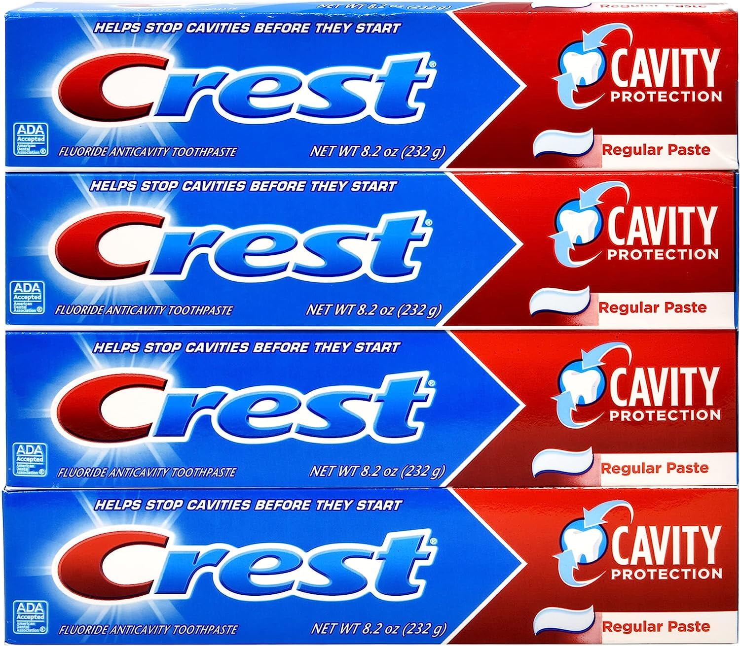 Crest Cavity Protection Toothpaste Regolari 8.20 oz Pack ta '4