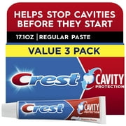 Crest Cavity Protection Toothpaste, Regular Paste, 5.7 oz, 3 pack