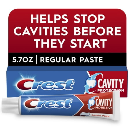 Crest Cavity Protection Toothpaste, Regular Paste, 5.7 oz