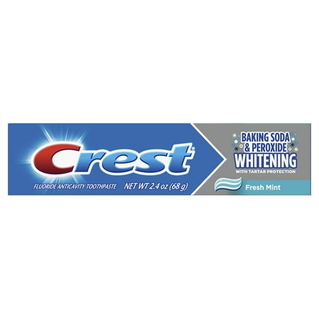 Crest Cavity & Tartar Protection Toothpaste, Whitening Baking Soda & Peroxide, 2.4 Oz